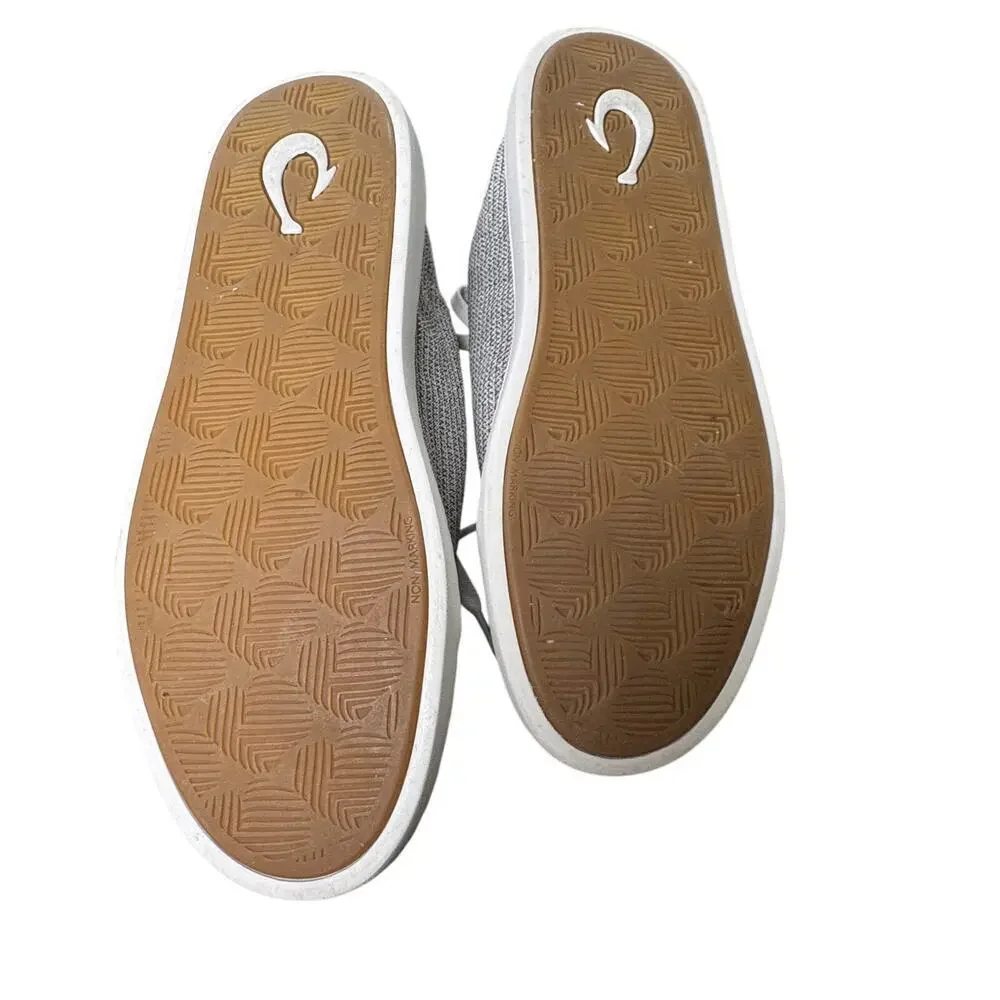 Olukai PEHUEA LI Women's Convertible Heel Sneakers Gray Sz 8 EUR 38